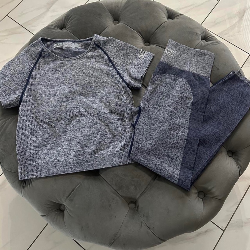 Victoria Secret VS PINK Gym Leggings and Crop Top Set
